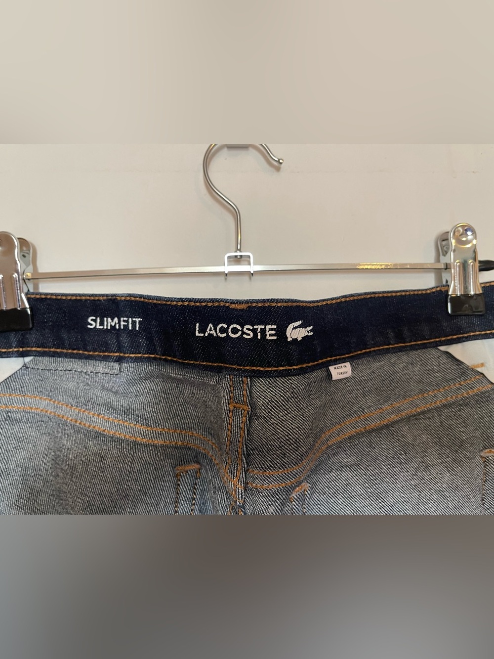 Lacoste Women's Dark Blue Slim Fit Jeans- Sz 26 - Picture 5 of 9